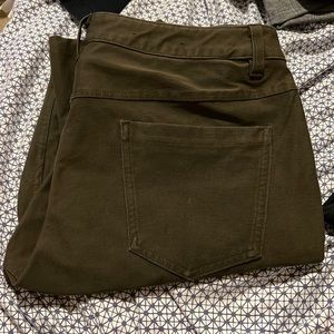 Dark Olive Slim Utilitech pants - Lululemon